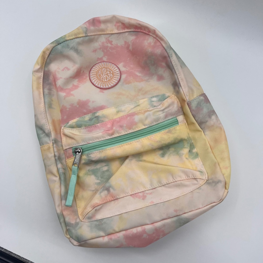 Pura Vida Tie Dye Backpack Pastel Pink Yellow Green Beachy School Bag 0377700‎